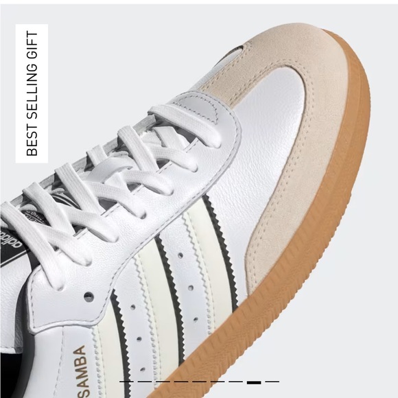 ADIDAS SAMBA OG SHOES, Cloud White / Off White / Core Black, size M7/W8/EU40 - Picture 4 of 11